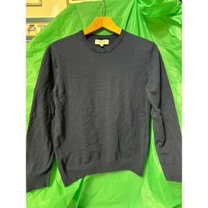 Hawker Rye Cotton Cashmere Sweater Men's Size M Navy Blue Crewneck